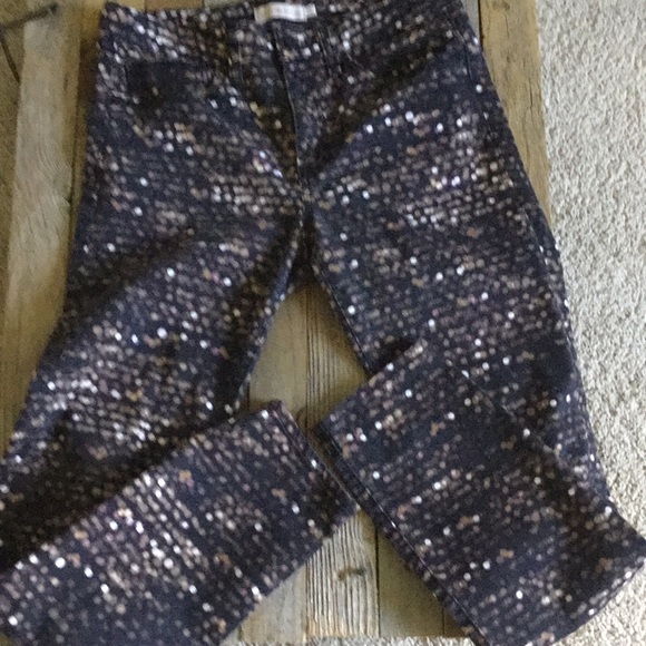 Tory Burch Black Flash Allover Jeans - Picture 3 of 12